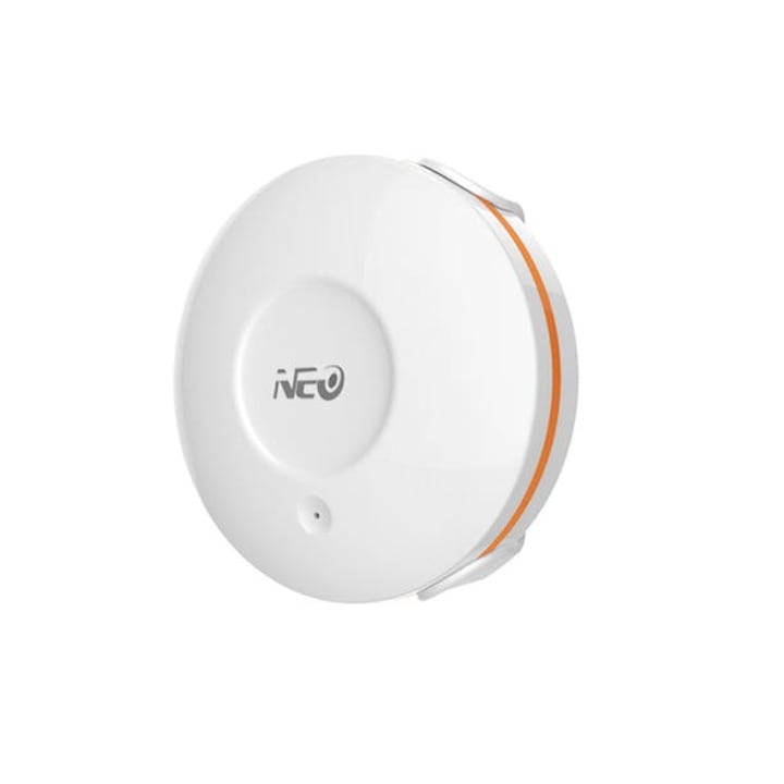 Senzor inundatie wireless NEO, Neo Electronics, ZigBee, IP67, Compatibil cu Tuya Smart/Smart Life, Alb