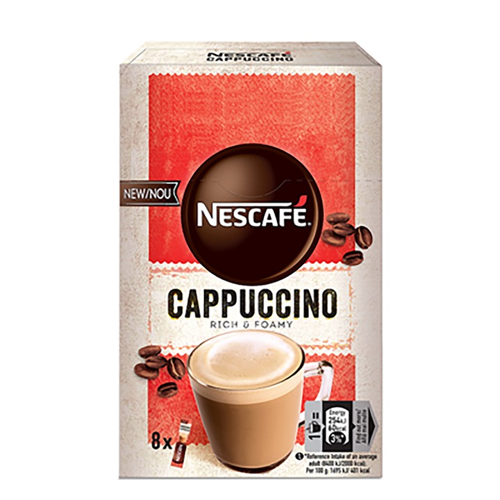 Cappuccino clasic, Nescafe, 8 x15 g