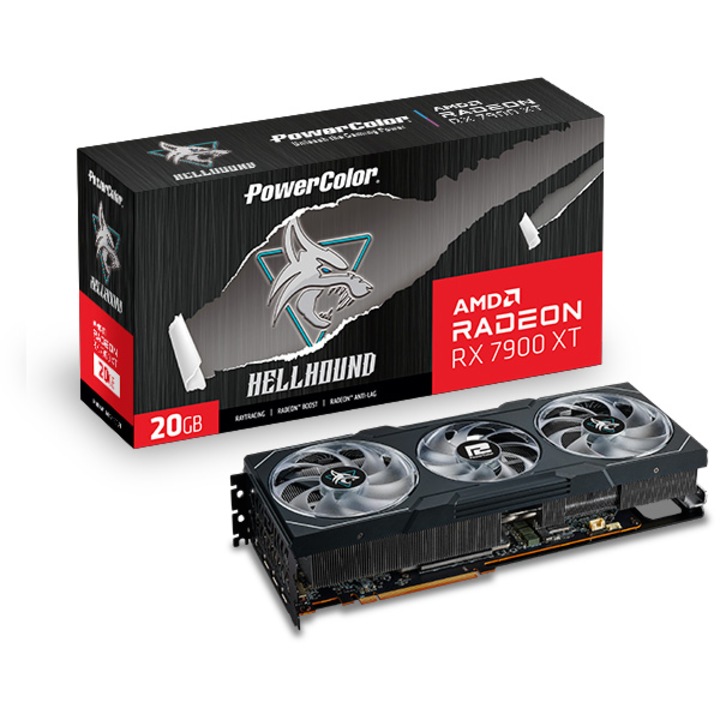 Видеокарта Powercolor Radeon® RX 7900XT-L OC, 20GB GDDR6, 320-bit