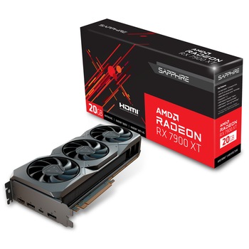 Placa video SAPPHIRE AMD RADEON RX 7900 XT, 20GB GDDR6, 320-bit