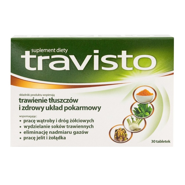 Suplimente Travisto, Aflofarm, Plante, Sistemul digestiv, 30buc