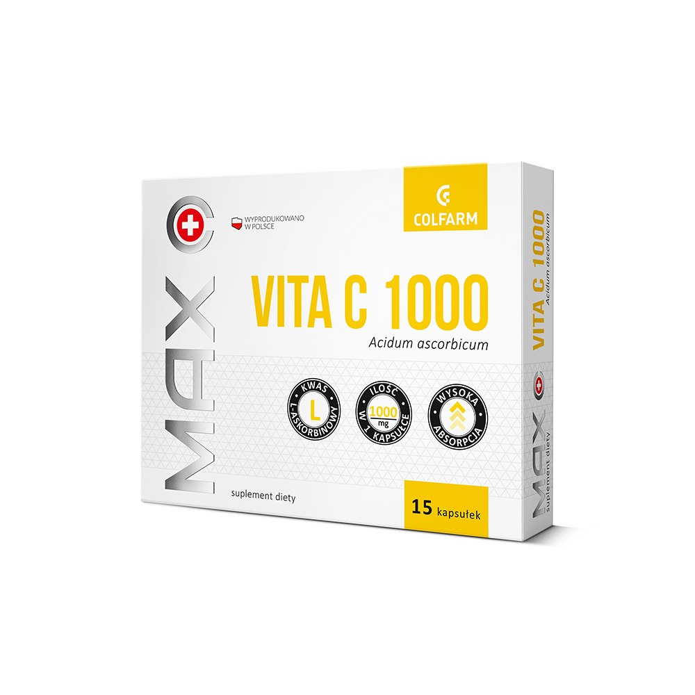 Max Vita C 1000, Colfarm, 15 капсули - EMAG.bg