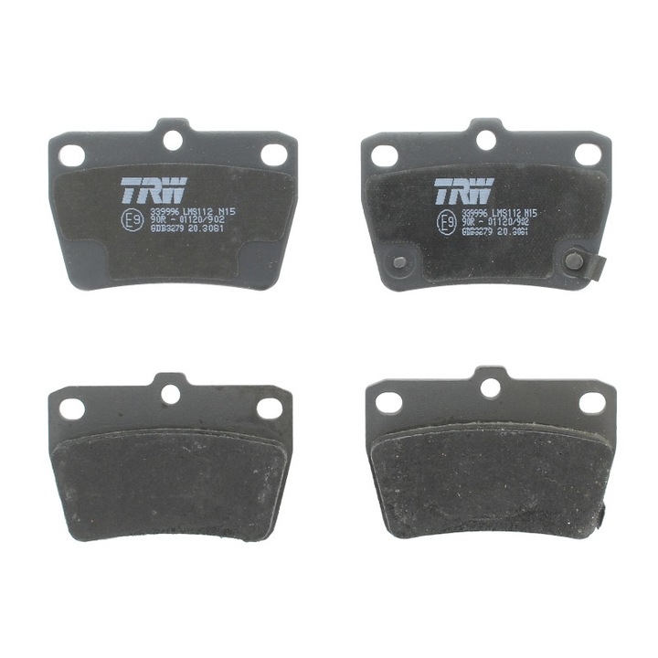 Set 4 placute frana spate pentru Toyota RAV 4 II 1,6-2,4 05.2000-12.2014