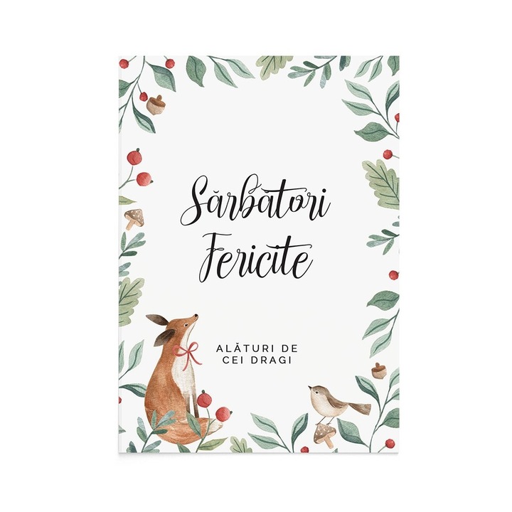 Felicitare Craciun Christmas Friends, Zizula Cards, 105 X 150 mm