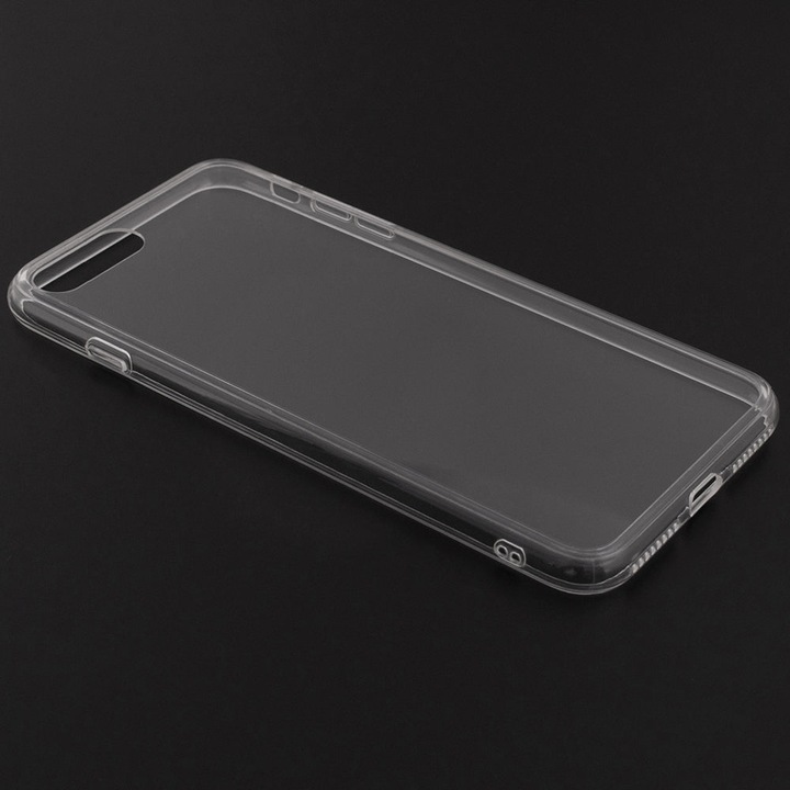 Силиконов капак, съвместим с iPhone 7 Plus, ултратънък, супер гъвкав, прозрачен