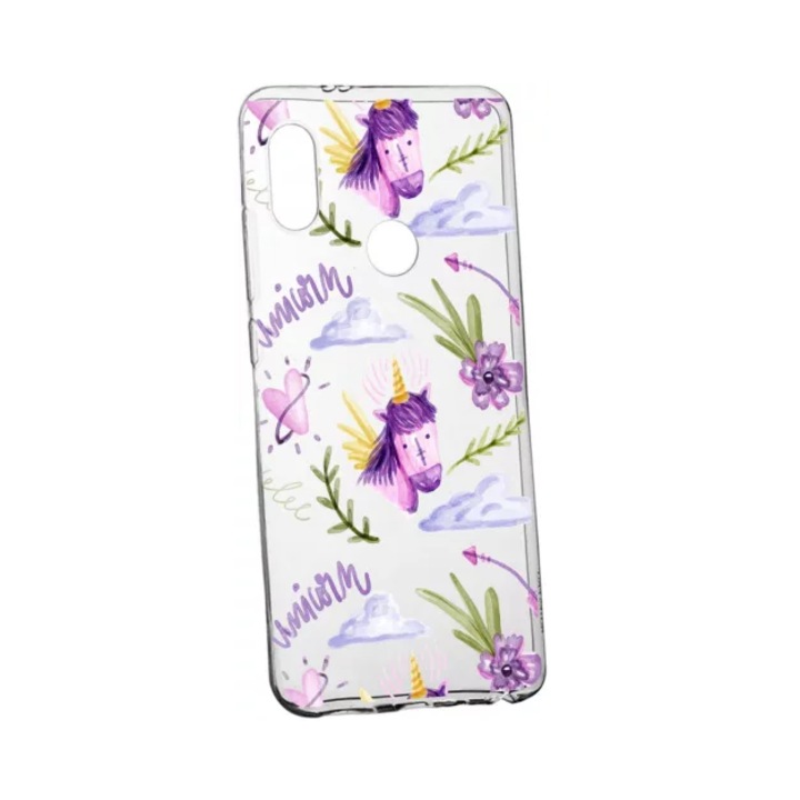 Husa Silicon Compatibila Cu Samsung Galaxy A40 Unicorn rezistenta la uzura Transparent TR 89, Paramount