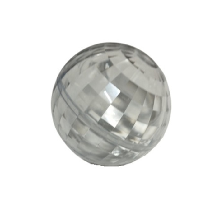 Glob cu aspect diamant, transparent din plastic 8 cm