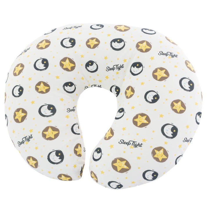 Perna pentru alaptare, Eurobaby, 44x54cm, Stelute, Bumbac, Multicolor