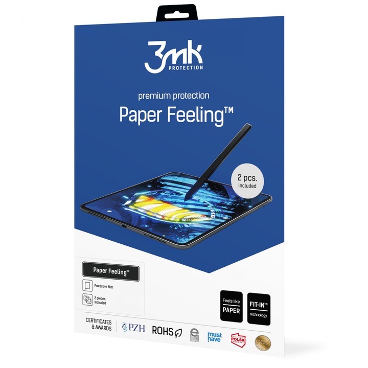 Védőfólia, 3mk, Paper Feeling, Lenovo Tab P11 Pro, 2 db, Átlátszó