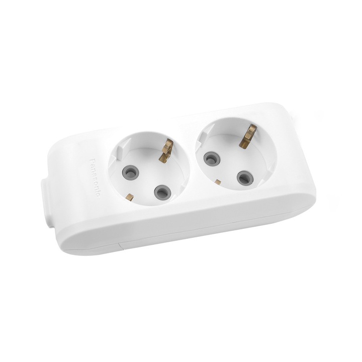 Panasonic X-Tendia Hosszabbító aljzat, 2P / FF, fehér