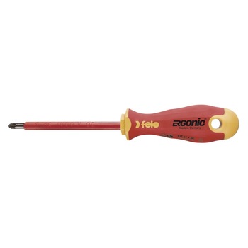 Surubelnita izolata VDE cu varf Plus/Minus Z 1, seria VDE ERGONIC, Felo 41710290 Surubelnita izolata VDE cu varf Plus/Minus Z 1, seria VDE ERGONIC, Felo 41710290