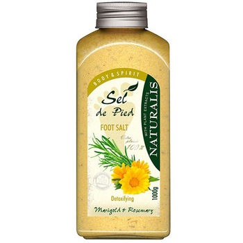 Sare pentru picioare Naturalis Marigold & Rosemary, 1000 g Sare pentru picioare Naturalis Marigold & Rosemary, 1000 g