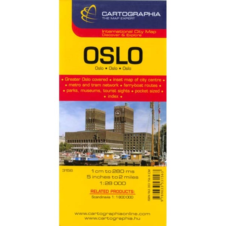 Harta rutiera Oslo 1:28.000