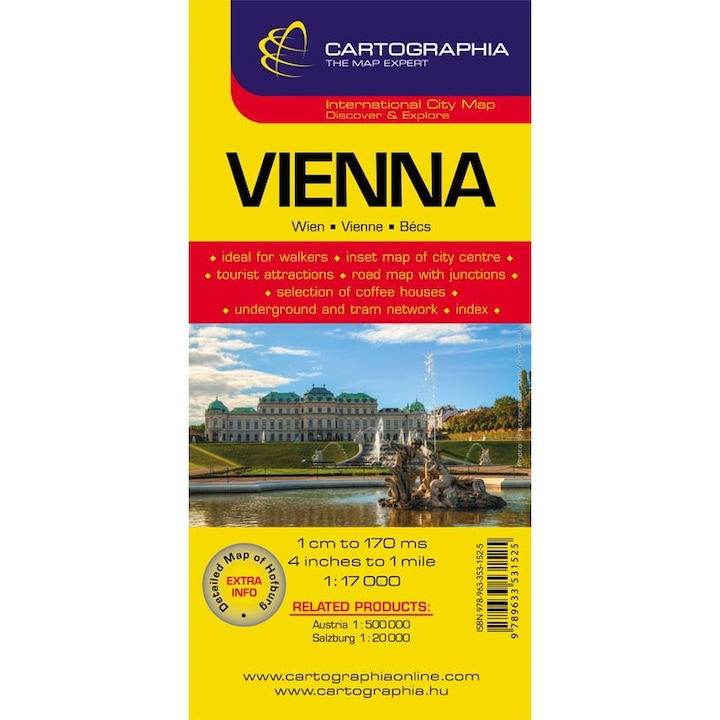 Harta rutiera Viena 1:12.500