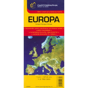 Harta rutiera Europa 1:3.750.000 Harta rutiera Europa 1:3.750.000