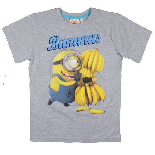 Tricou gri, Minions, Bananas