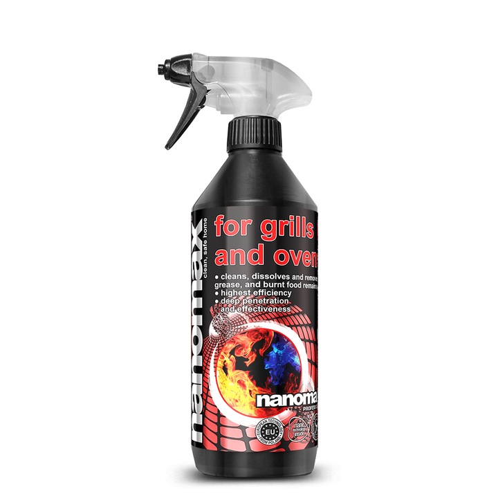 Професионален препарат за почистване на печки и фурни 1L, Nanomax