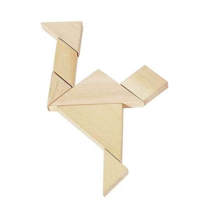 Tangram puzzle, GOKI, Fa, 6 év+