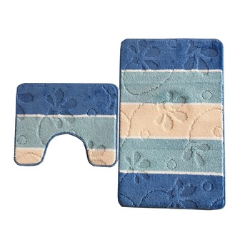 Set covorase baie 2 piese mediu, 100% polipropilena, strat antiaderent latex, dimensiuni 55x90cm si 55x45 cm Set covorase baie 2 piese mediu, 100% polipropilena, strat antiaderent latex, dimensiuni 55x90cm si 55x45 cm