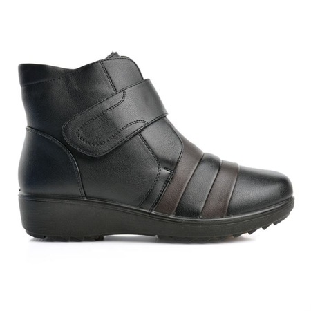Ghete De Dama 5303, Negru Cu Maro, 40 EU
