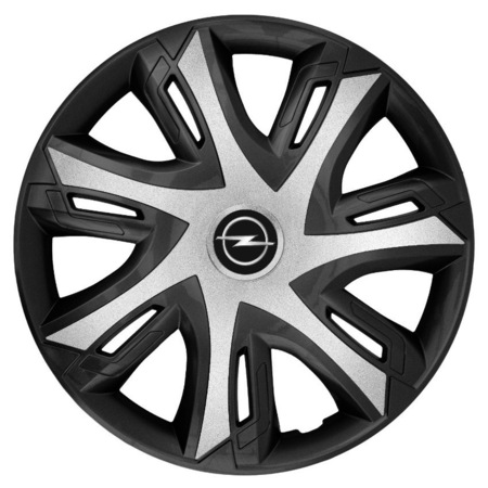 Set 4 capace roti power bicolor silver R15 pentru gama auto Opel - eMAG.ro