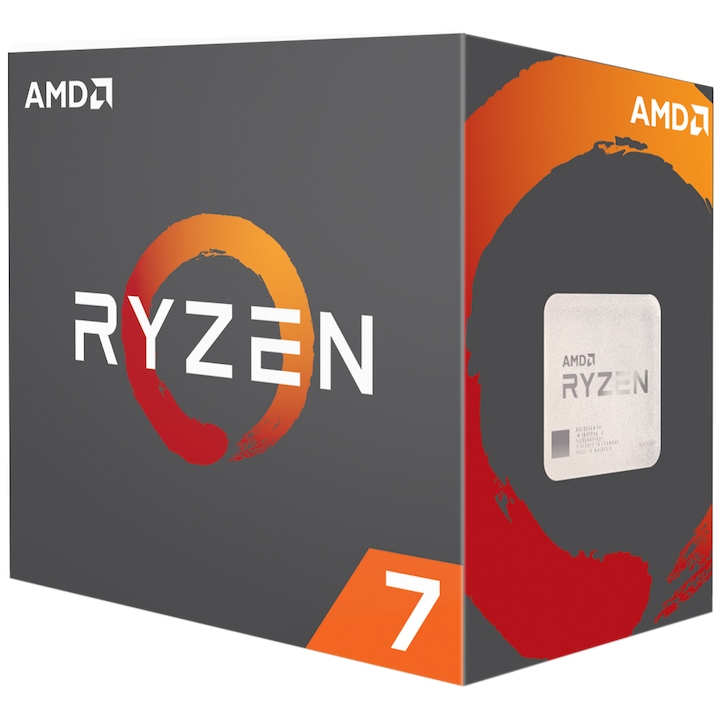 AMD Ryzen 7 1800X processzor, 3600Mhz, 16MBL3 Cache, 14nm, 95W, AM4, hűtő nélkül