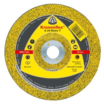 Disc de debitare Klingspor, A 24 Extra, 115x2,5x22mm Disc de debitare Klingspor, A 24 Extra, 115x2,5x22mm