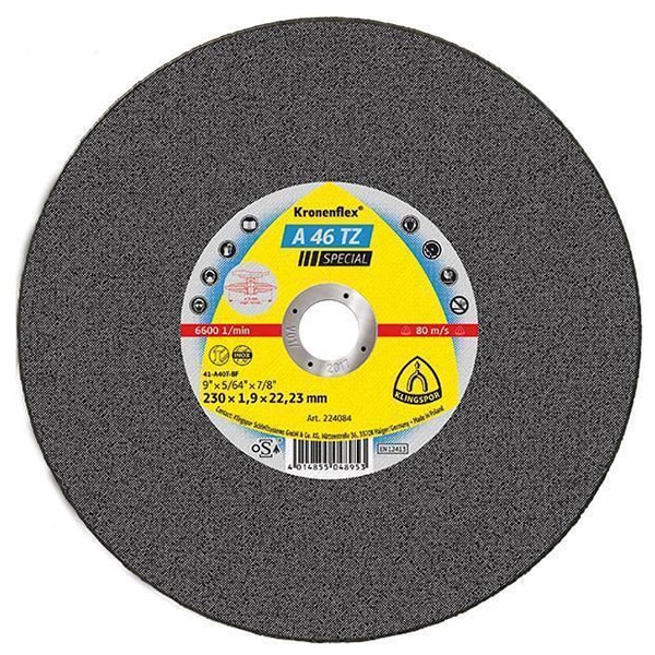 Disc de debitare Klingspor A 46 TZ Special, 230x1,9x22mm