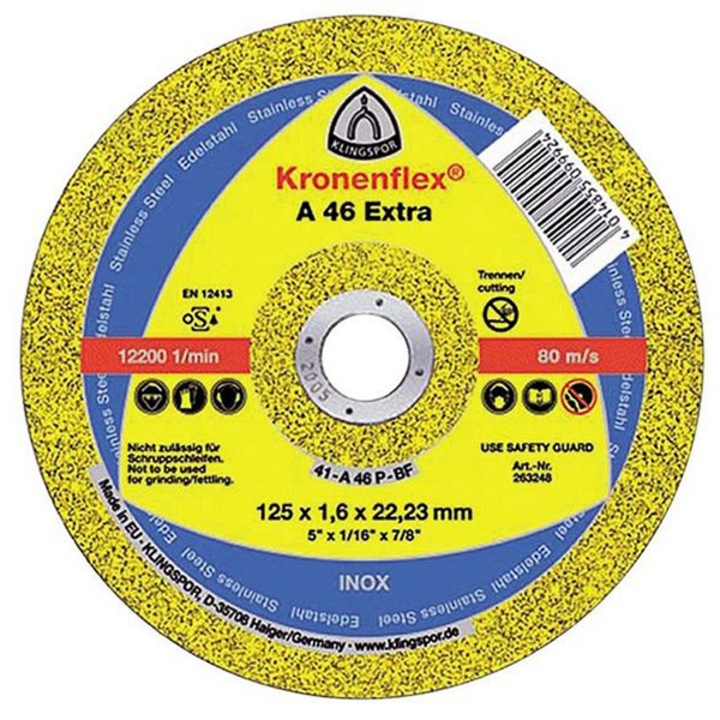 Klingspor A 46 Extra vágókorong 125x1,6x22m