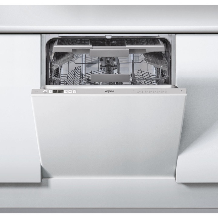 Whirlpool WIC 3C26 F Beépíthető mosogatógép, 60cm, 14 terítékes, 8 program, 6. érzék szenzorprogram, 9.5L vízfogyasztás, E energiaosztály, Fehér