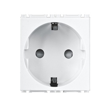 Priza Panasonic, protectie copii, 2m, modular, Alb Priza Panasonic, protectie copii, 2m, modular, Alb