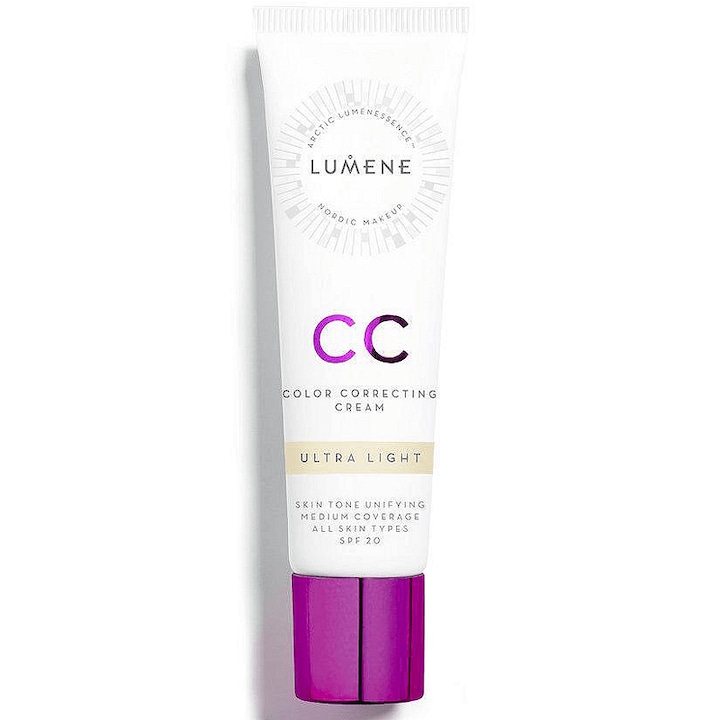 CC Крем Lumene Correcting Cream, Абсолютно съвършенство, 7в1, SPF 20, Веган, 30мл, Ultra Light