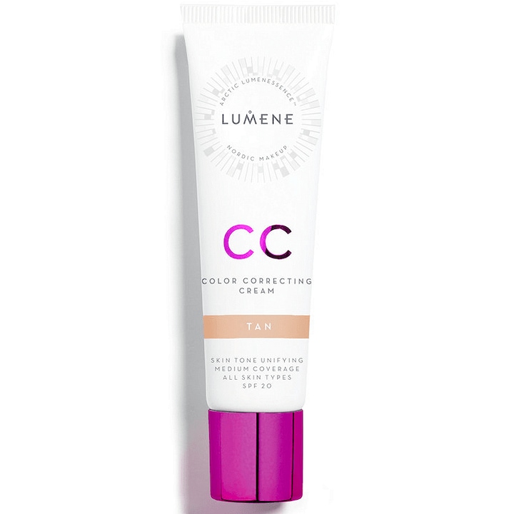 CC Крем Lumene Correcting Cream, Абсолютно съвършенство, 7в1, SPF 20, Веган, 30мл, Tan