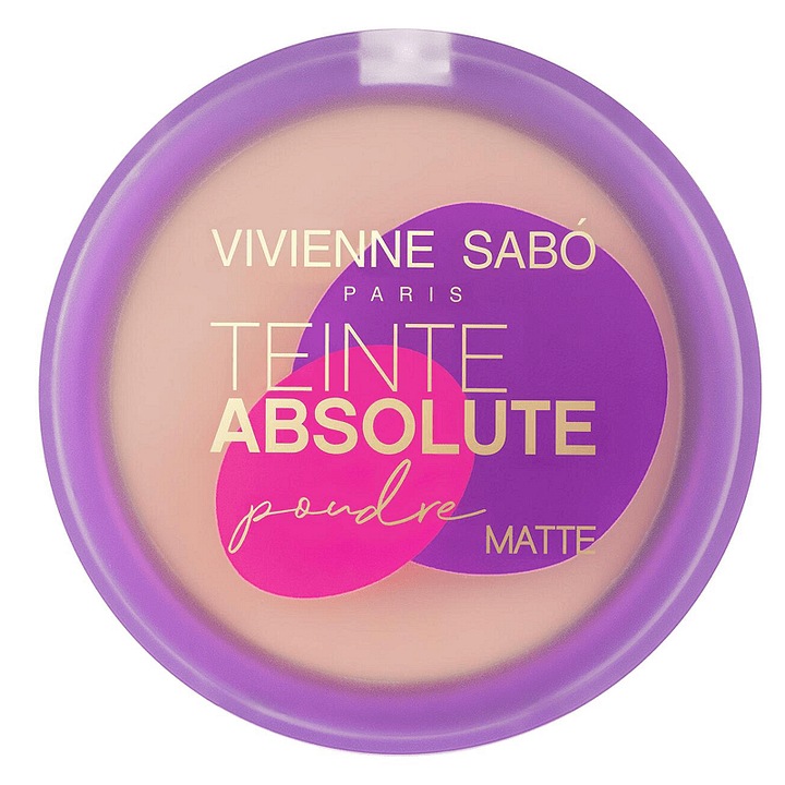 Пудра Vivienne Sabo Teinte Absolute Matte, Матираща, 6гр, 04 Light Rose