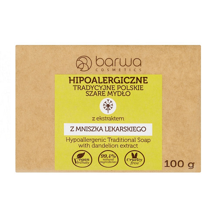 Хипоалергенен сапун Barwa Hypoallergenic, Натурален, Глухарче, 100гр