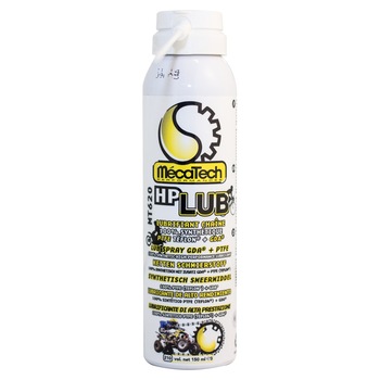 Spray sintetic pentru lanturi MecaTech HP LUB PTFE+GDA, 150 ml Spray sintetic pentru lanturi MecaTech HP LUB PTFE+GDA, 150 ml