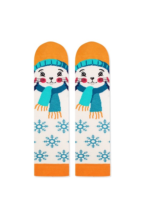 Бамбукови коледни чорапи Comfort Feet Socks CHRISTMAS RABBIT, 31-34 EU, Multicolor