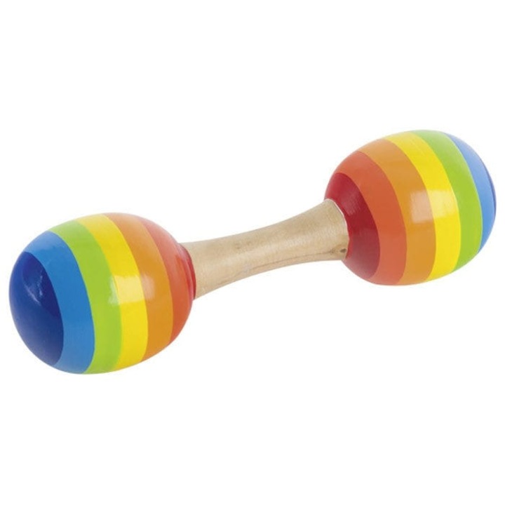 Instrument muzical Maracas, Goki, Lemn, 3 ani+, Multicolor