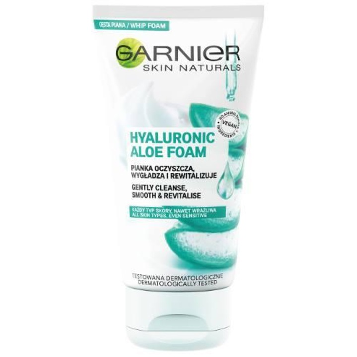 Hialuronos bőrtisztító hab, GARNIER, Aloe, 150 ml