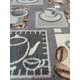 Covor Antiderapant, Cafea, Gri, 0,8m latime cu 7,5m lungime
