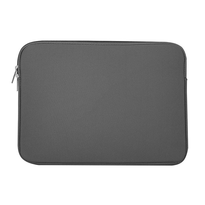 Husa laptop 15.6 inch rezistenta la stropire din neopren, Gri