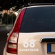 Sticker decorativ perete, geam si auto, 68 raman dator, Alb, 25 cm