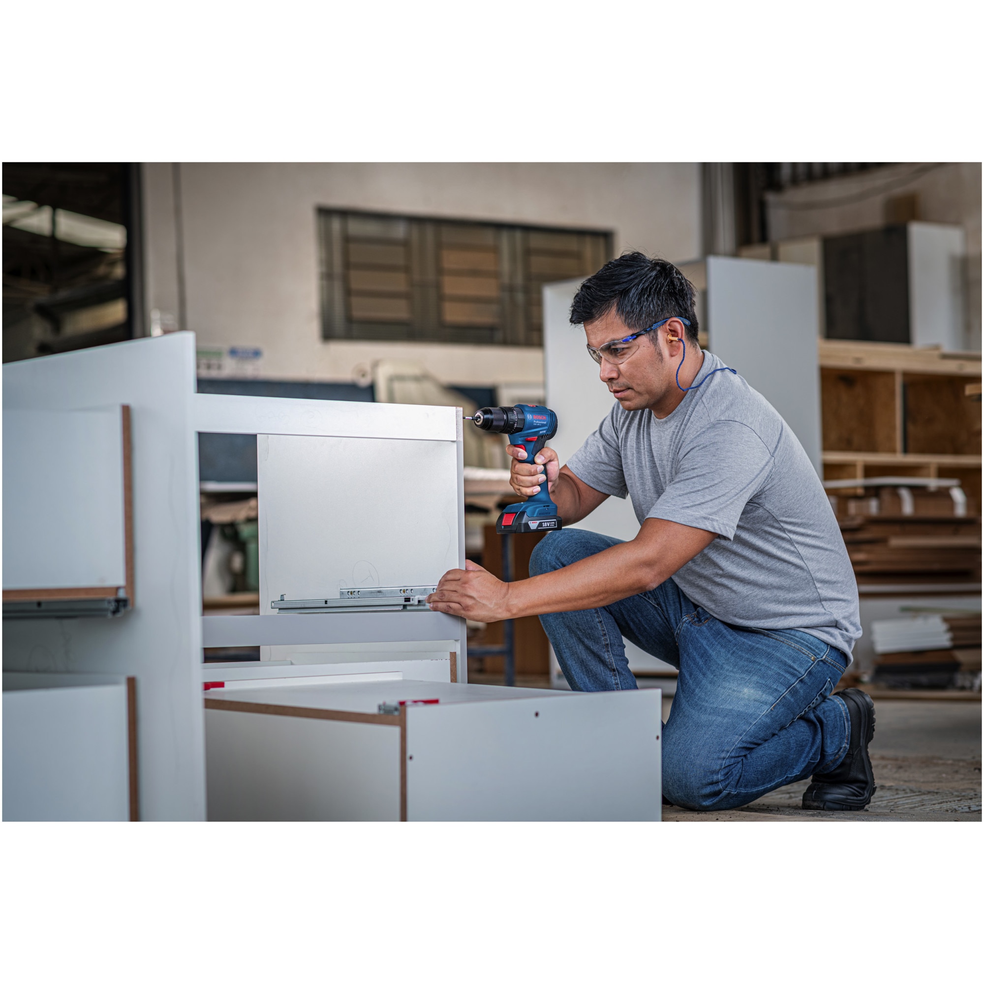 Акумулаторна ударна бормашина Bosch Professional GSB 185-LI, 18 V, 50/ ...