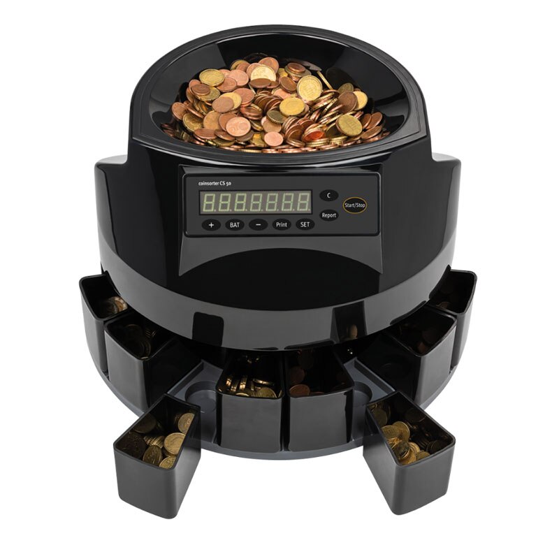 Монетоброячна машина Ratiotec Coinsorter CS 50, черeн - eMAG.bg