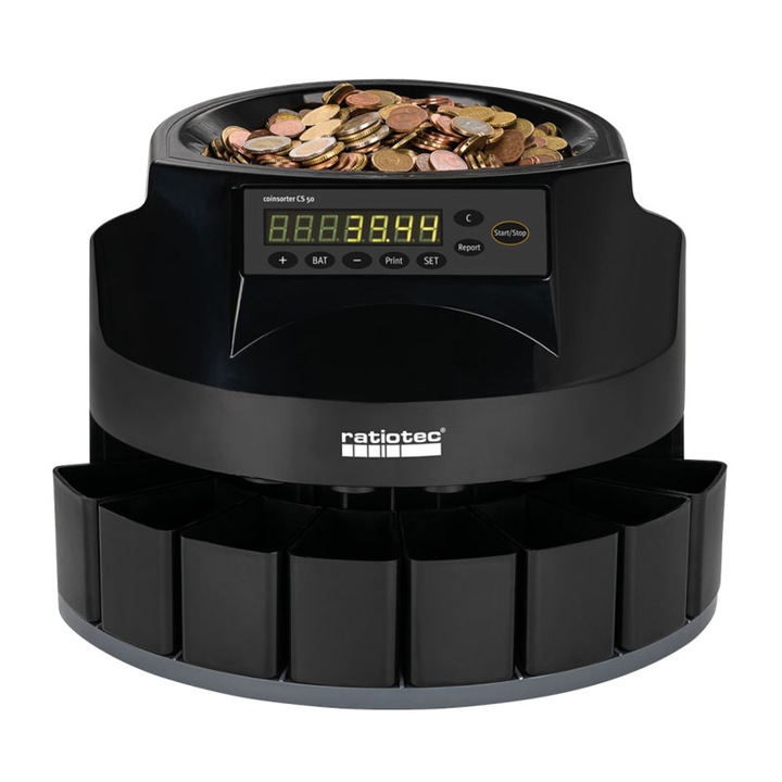 Монетоброячна машина Ratiotec Coinsorter CS 50, черeн