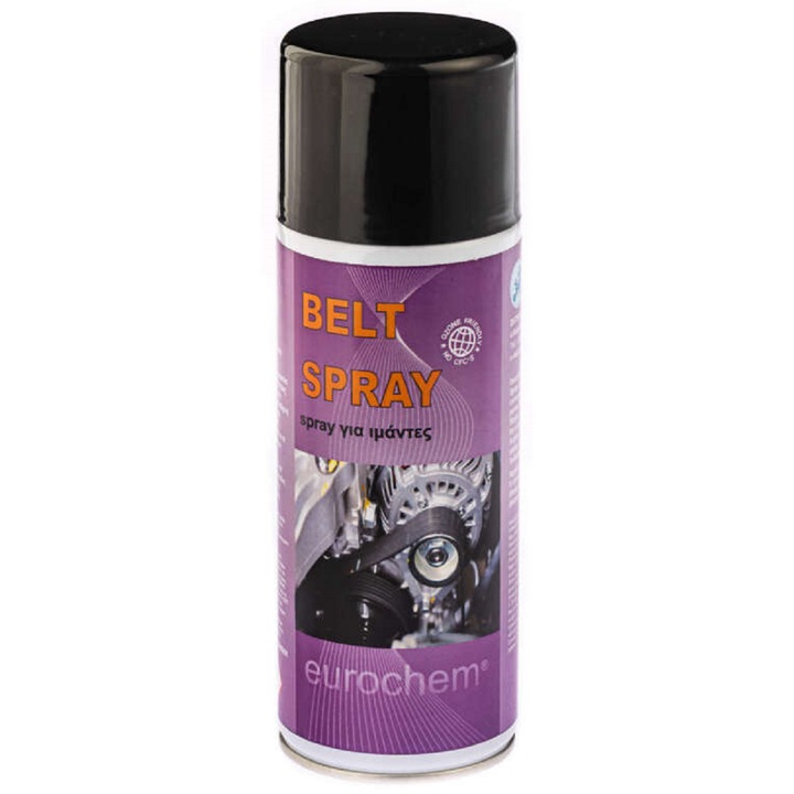 Spray tehnic industrial Eurochem BELT Spray, 400ml, protectie la umiditate, reduce zgomotul de alunecare