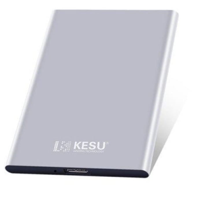 Tayida 250GB 2,5” USB3.0 KESU-K201 külső merevlemez, metál ezüst