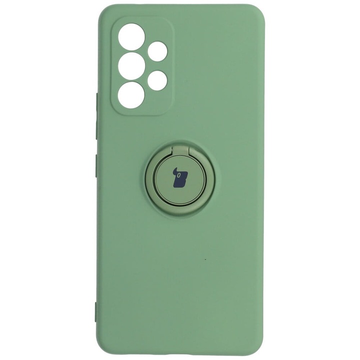 Кейс за телефон с ринг Bizon за Samsung Galaxy A53 5G, Силиконов, Зелен
