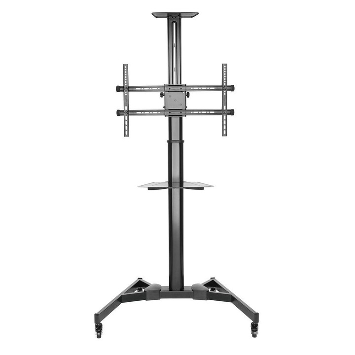 Мобилна стойка ACT AC8370, За под, Регулируема, 37"-70", VESA, До 50 кг., Черна