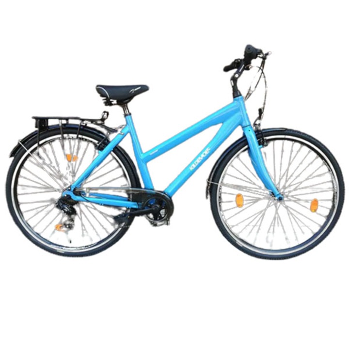 Велосипед Leader Solis 28", Алуминиева рамка, 50 см, Светло син